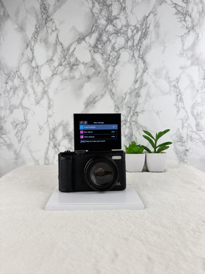 Retro Digital Camera – 80MP | Flip Screen | WiFi | 18X Zoom
