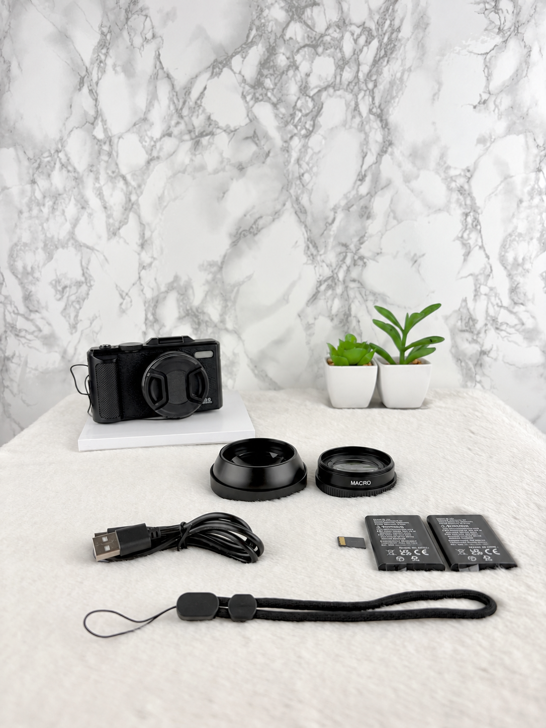 Retro Digital Camera – 80MP | Flip Screen | WiFi | 18X Zoom