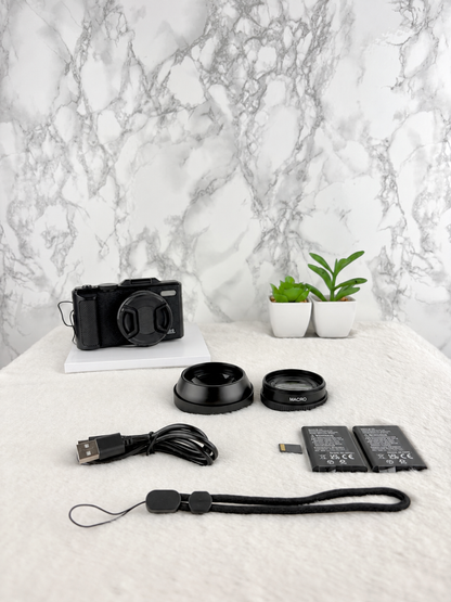 Retro Digital Camera – 80MP | Flip Screen | WiFi | 18X Zoom