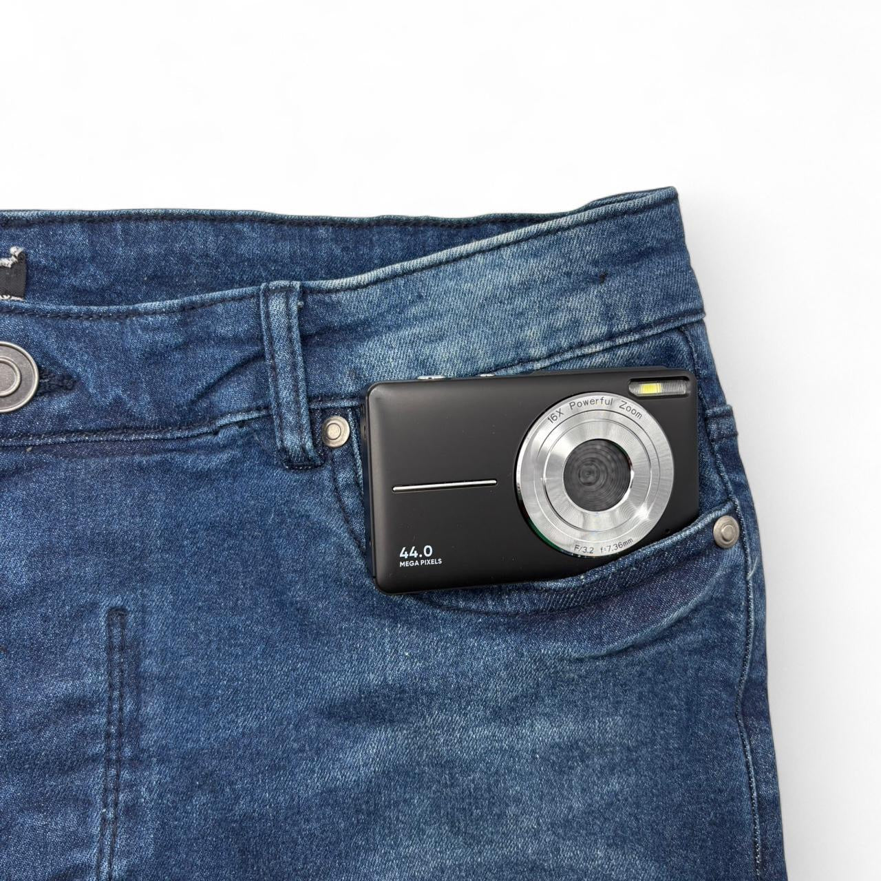 Black Retro Digital Camera 44MP