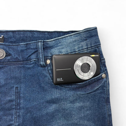 Black Retro Digital Camera 44MP