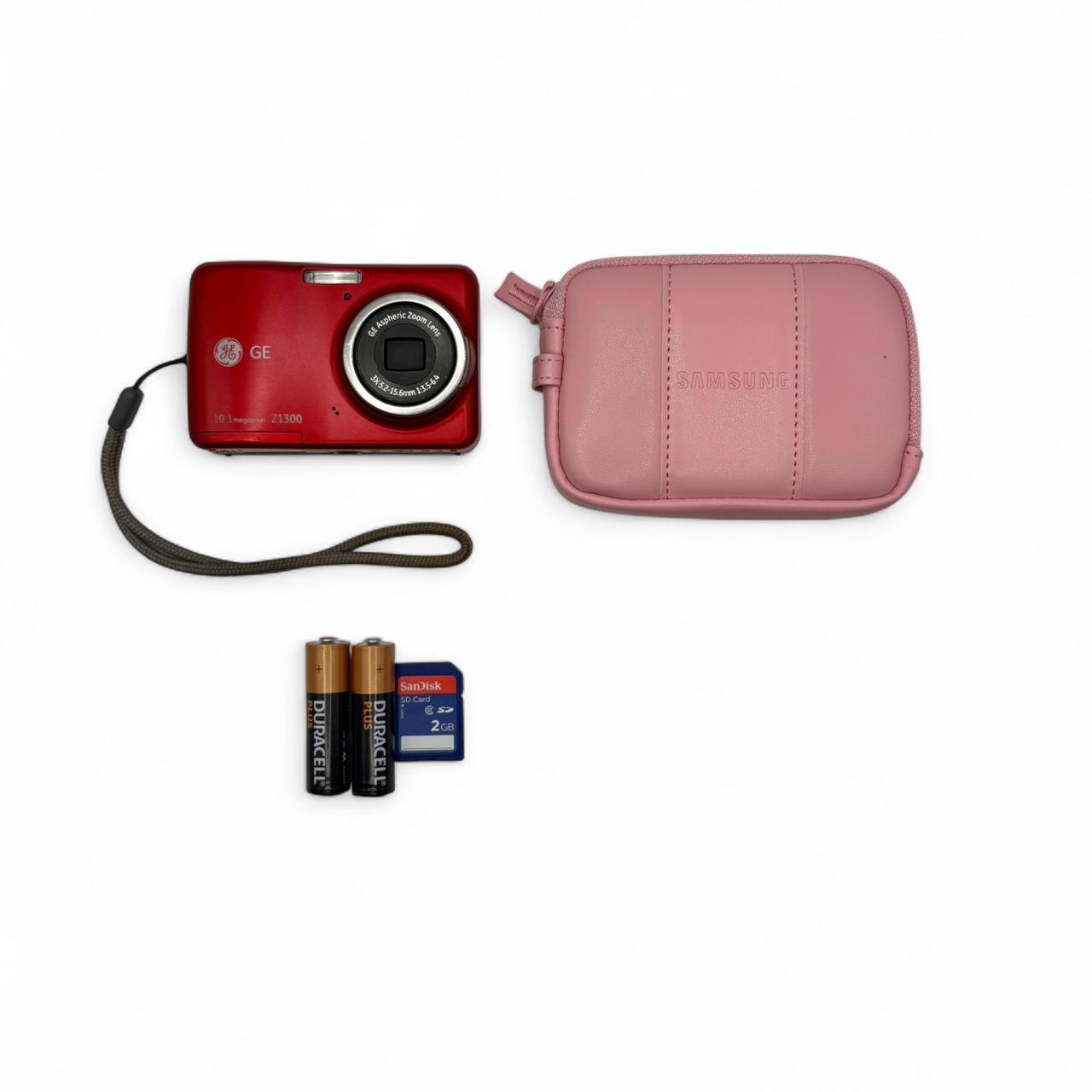 GE Z1300 Digital Camera Red