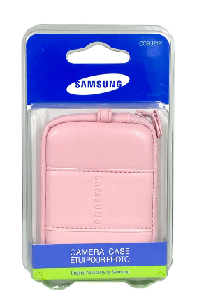 Samsung Pink Leather Camera Case